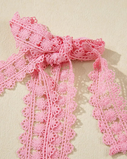 Floral Lace Tied Strap Square Neck Dress with Pockets 