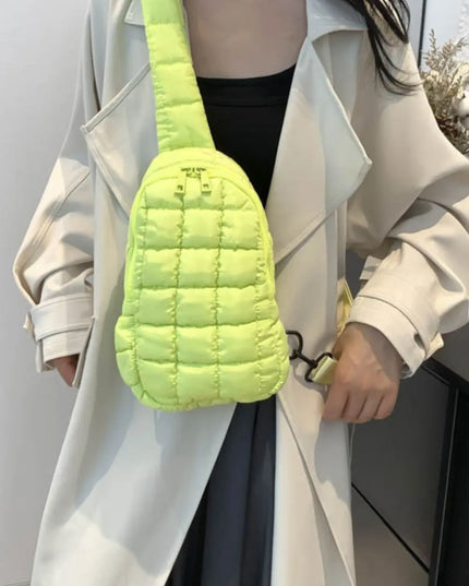 Quilted Nylon Crossbody Bag