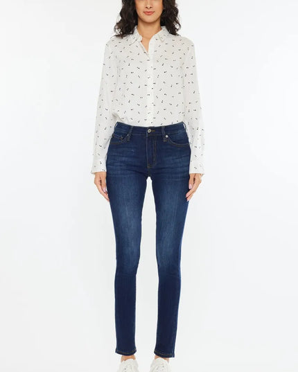 Kancan Mid Rise Super Skinny Jeans 