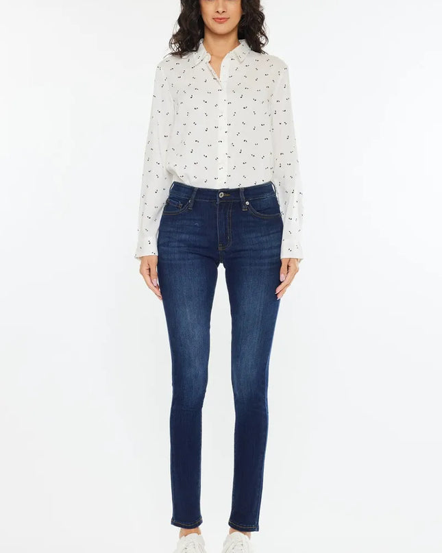 Kancan Mid Rise Super Skinny Jeans 