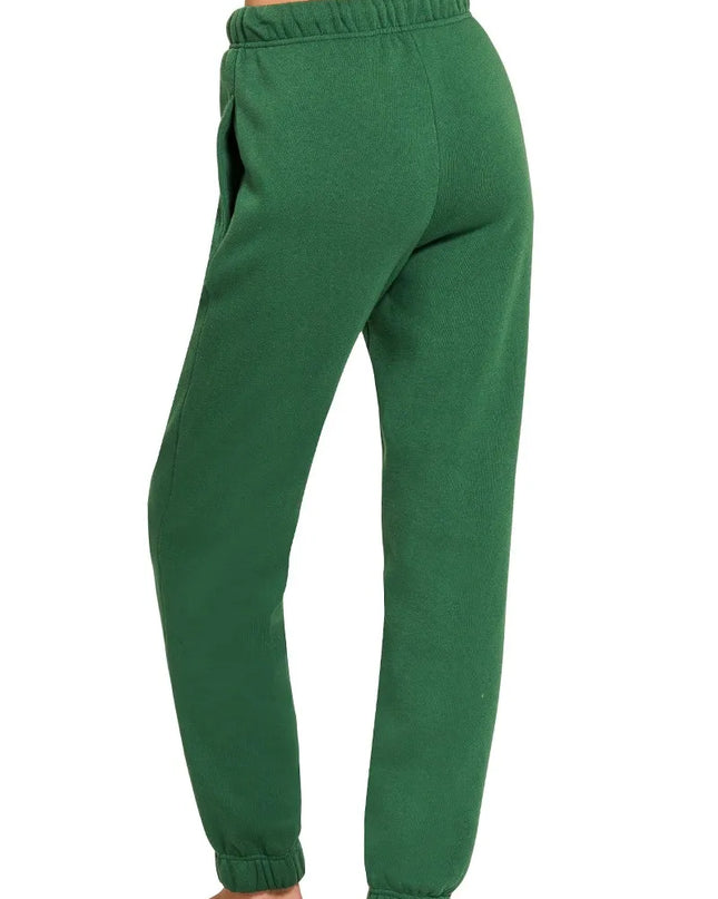 Zenana Fleece Jogger Sweatpants With Pockets 