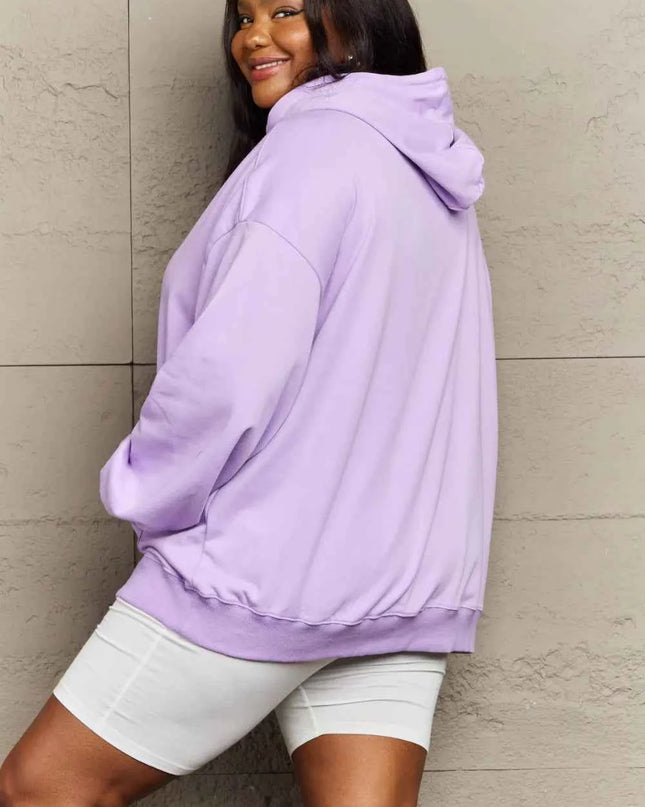 Full Size Drawstring Long Sleeve Hoodie