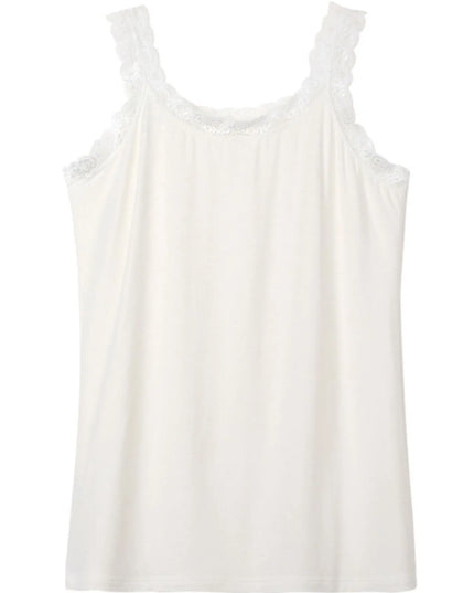 Lace Trim Scoop Neck Cami