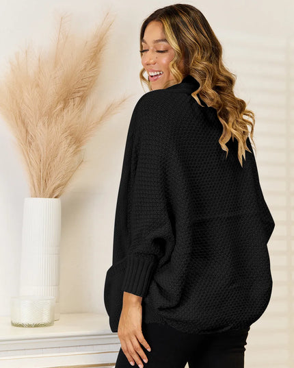 Angel Wings Open Front  Cardigan with Pockets 