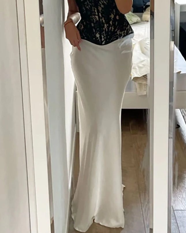 High-Waisted Maxi Skirt