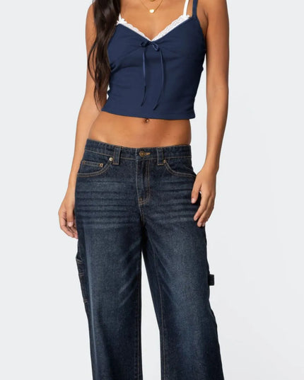 Lace Detail V-Neck Cami 