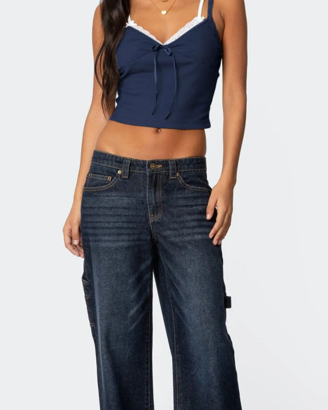 Lace Detail V-Neck Cami 