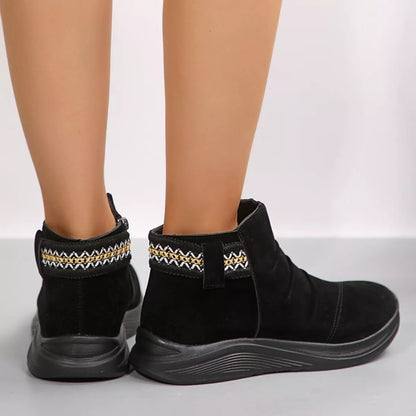 Round Toe Platform Boots