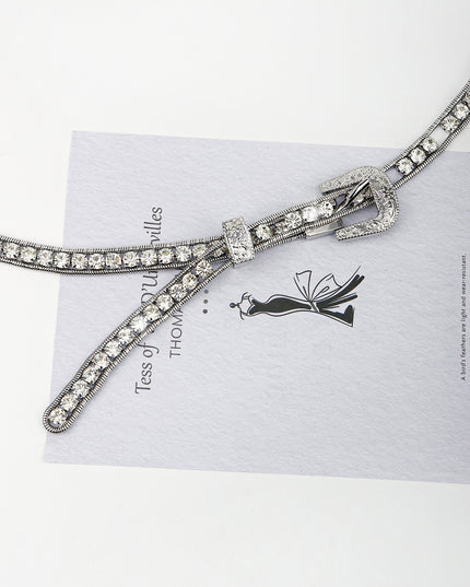 Rhinestone Metal Belt