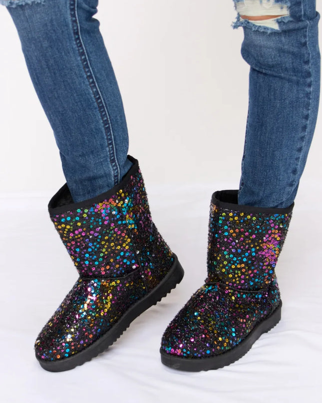 Forever Link Sequin Thermal Flat Boots