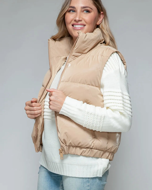 Snobbish Fine Fur Lining Quilted Vest