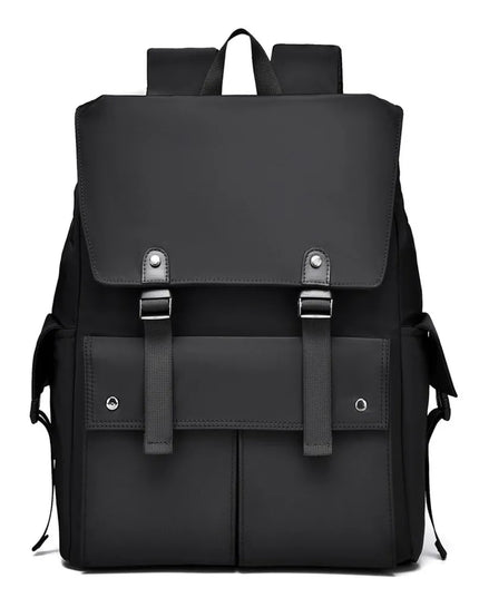 PU Leather Multi-Pockets Adjustable Strap Backpack Bag