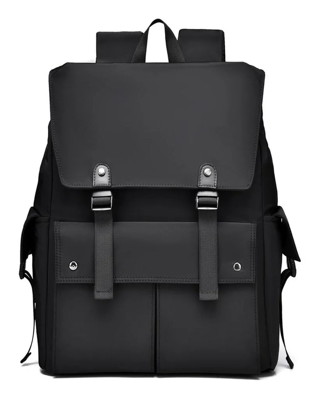 PU Leather Multi-Pockets Adjustable Strap Backpack Bag