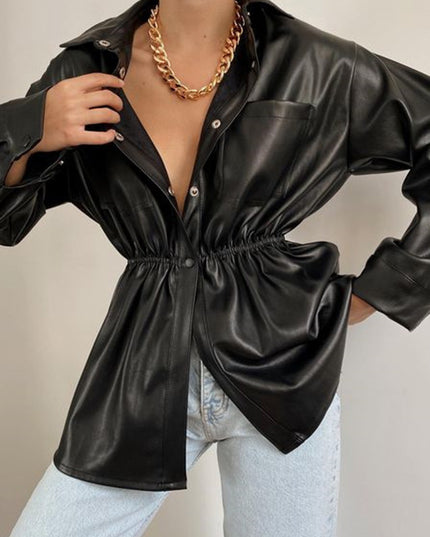 Snap Down Collared Jacket