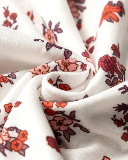 Floral Ruched Cinched Short Sleeve Blouse