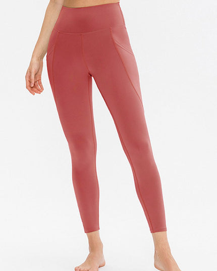 Slim Fit Long Active Leggings with Pockets
