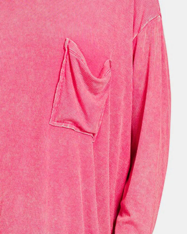 Zenana Round Neck Long Sleeve T-Shirt