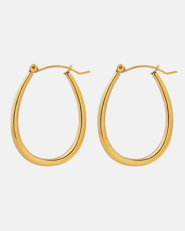 18K Gold-Plated Titanium Steel Earrings 