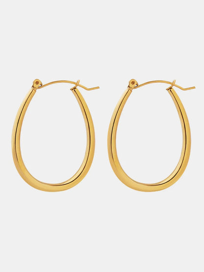 18K Gold-Plated Titanium Steel Earrings 