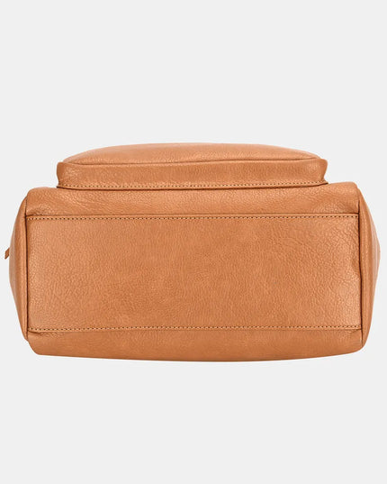 David Jones Zipper PU Leather Handbag