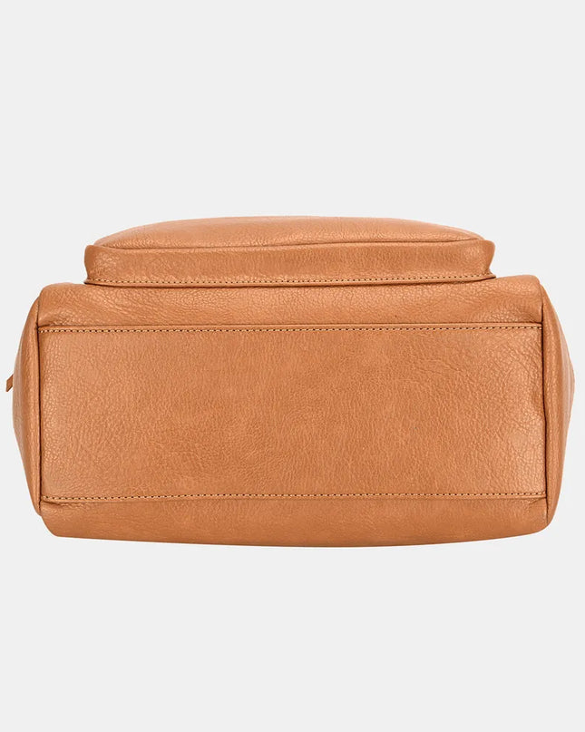 David Jones Zipper PU Leather Handbag