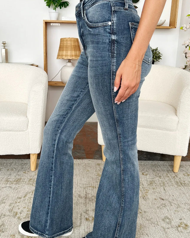 Judy Blue Full Size High Waist Tummy Control Flare Jeans