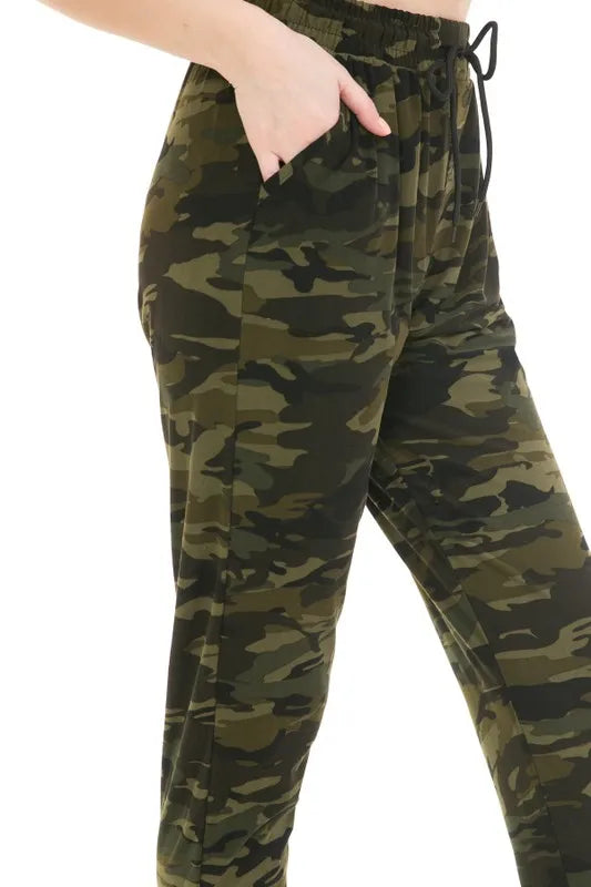 Leggings Depot Full Size Buttery Soft Joggers with Drawstring Plus Size