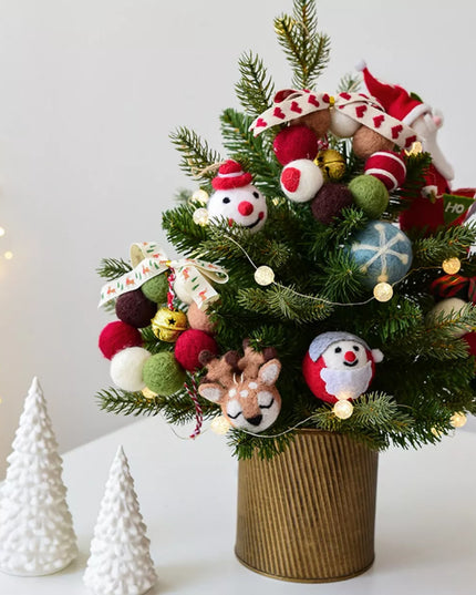Christmas Felt Ball Garland Ornament