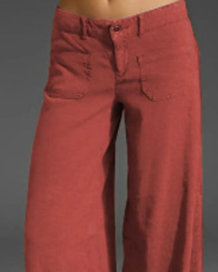 Full Size Wide Leg Pants with Pockets Plus Size