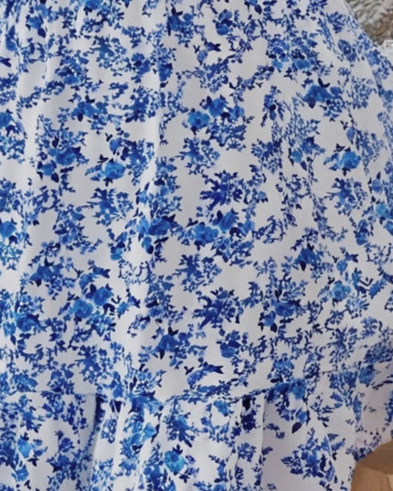 Full Size Slit Off-Shoulder Floral Midi Dress Plus Size