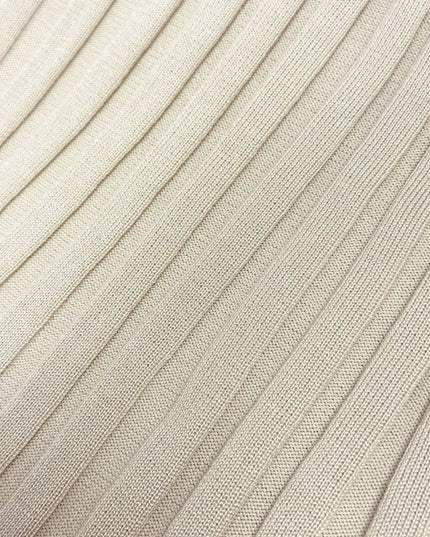 Ribbed Knit V-Neck Long Sleeve Maxi Dress