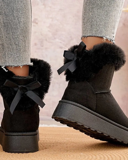 Round Toe Platform Boots