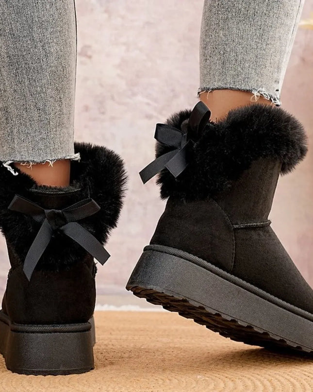 Round Toe Platform Boots