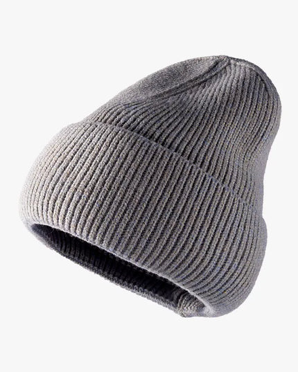 Thermal Solid Knit Hat Dark Gray One Size
