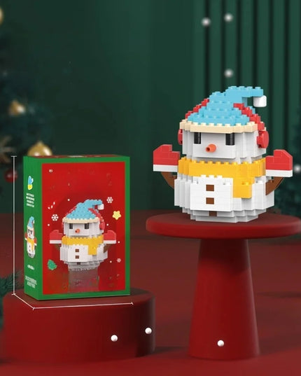 Compatible With Small Particles Christmas Building Blocks Suit Children Assembled Christmas Tree Toys Santa Claus