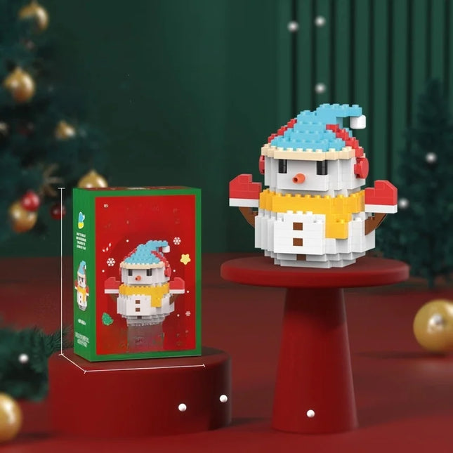 Compatible With Small Particles Christmas Building Blocks Suit Children Assembled Christmas Tree Toys Santa Claus