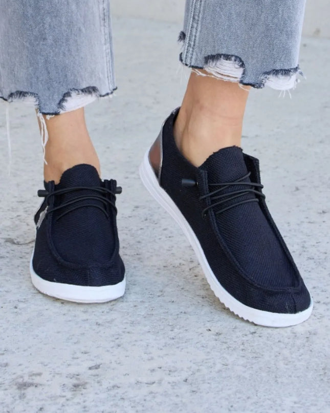 Forever Link Star Lace-Up Flat Sneakers