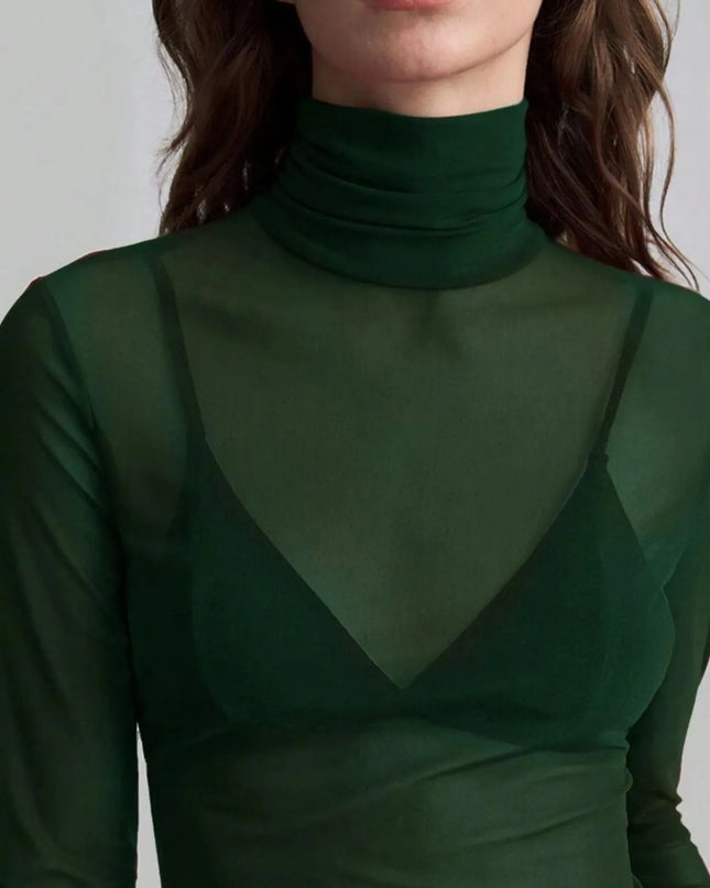 Turtleneck Long Sleeve Top