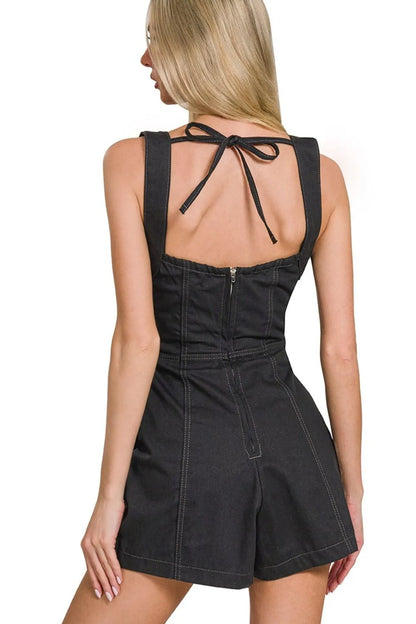 Zenana Tie Back Romper