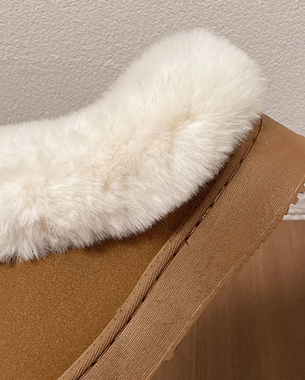 Cozy Furry Platform Boots