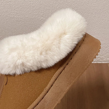 Cozy Furry Platform Boots