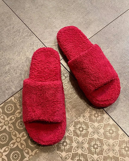 Open Toe Platform Slippers