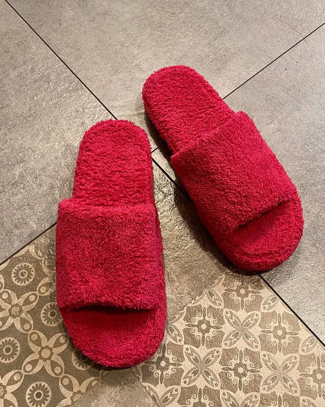 Open Toe Platform Slippers
