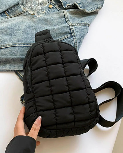 Quilted Nylon Crossbody Bag