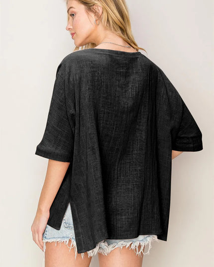 HYFVE V-Neck High-Low T-Shirt