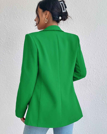 Shawl Collar Long Sleeve Blazer