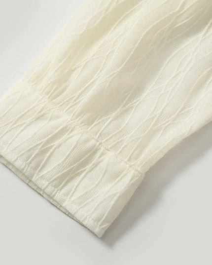 Men's Abstract Print Button-Up Shirt