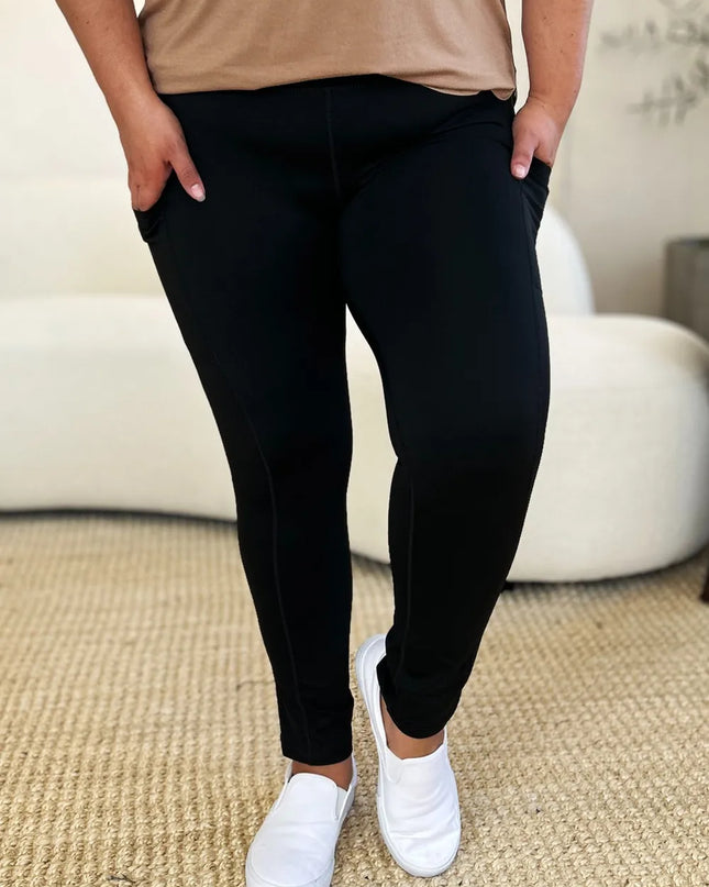 Wide Waistband Sports Leggings 