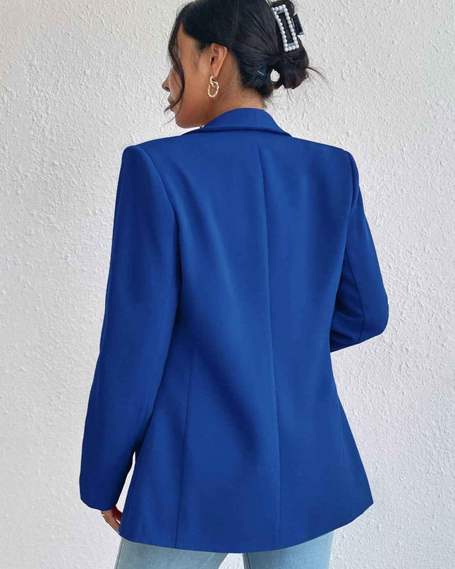 Shawl Collar Long Sleeve Blazer