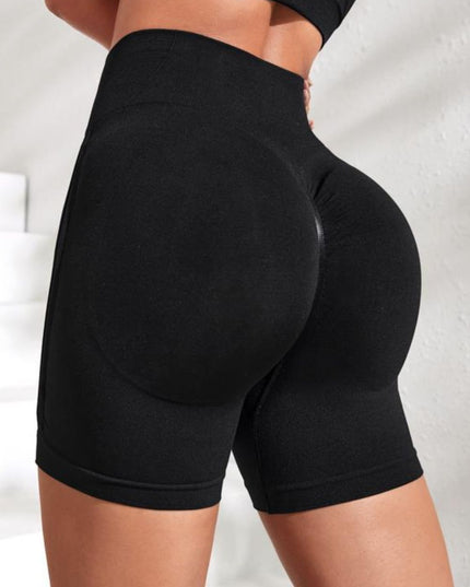 Slim Fit High Waistband Active Shorts